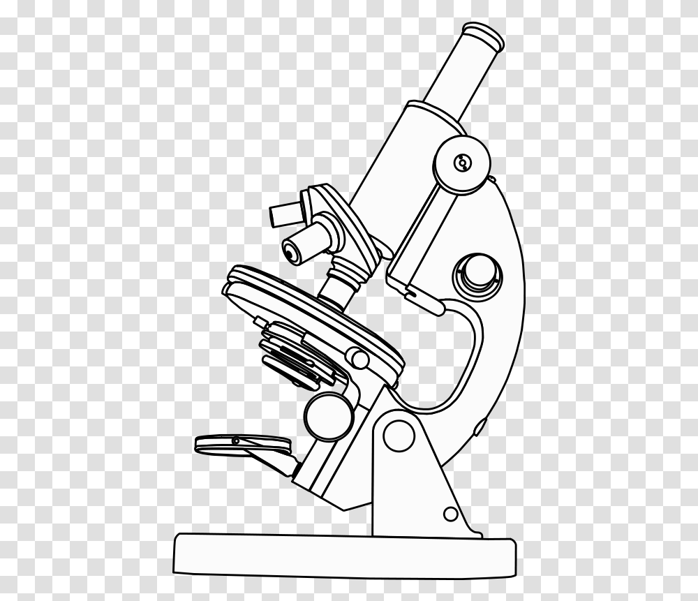 Download Hd Microscope Images Light Microscope Black And White, Gun, Weapon, Weaponry Transparent Png