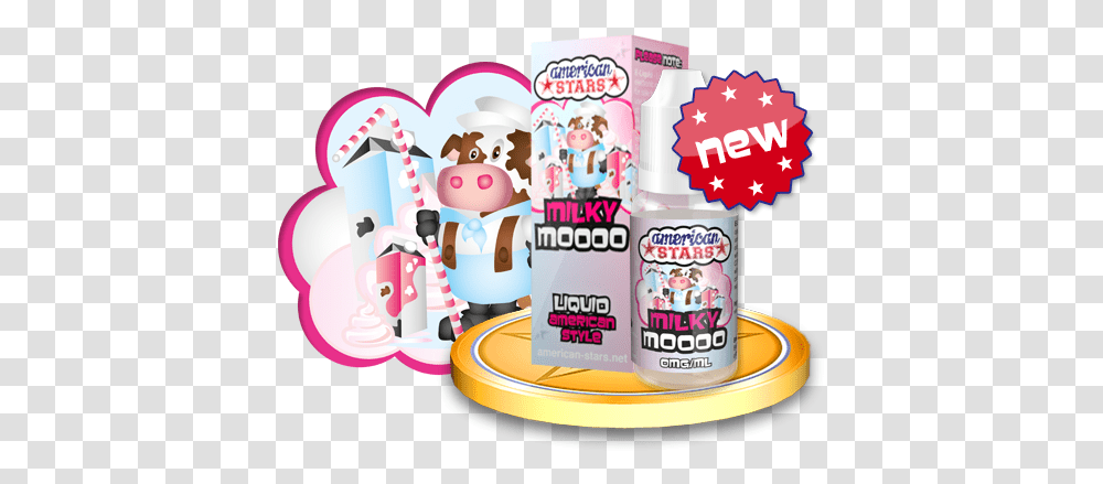 Download Hd Moooo Flavour Fun American Stars Milky Moo, Text, Food, Dessert, Yogurt Transparent Png