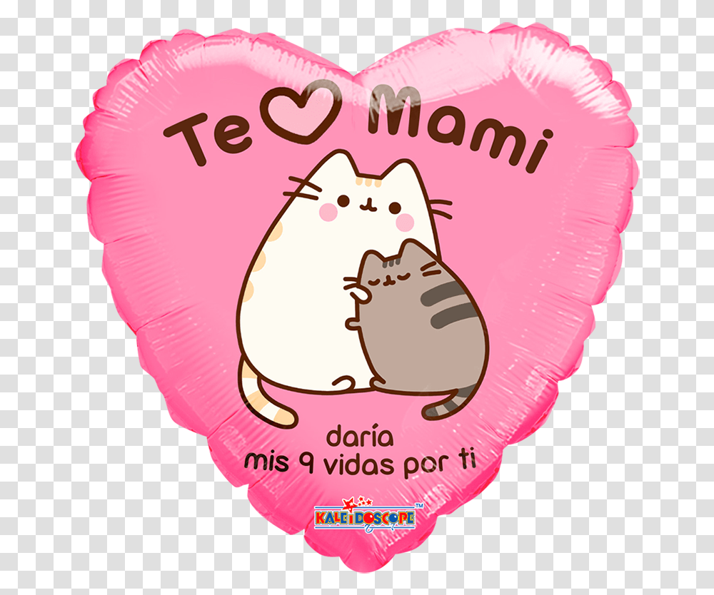 Download Hd Mothers Day Pusheen Cat Image Pusheen I Love My Mum, Invertebrate, Animal, Sea Life, Heart Transparent Png