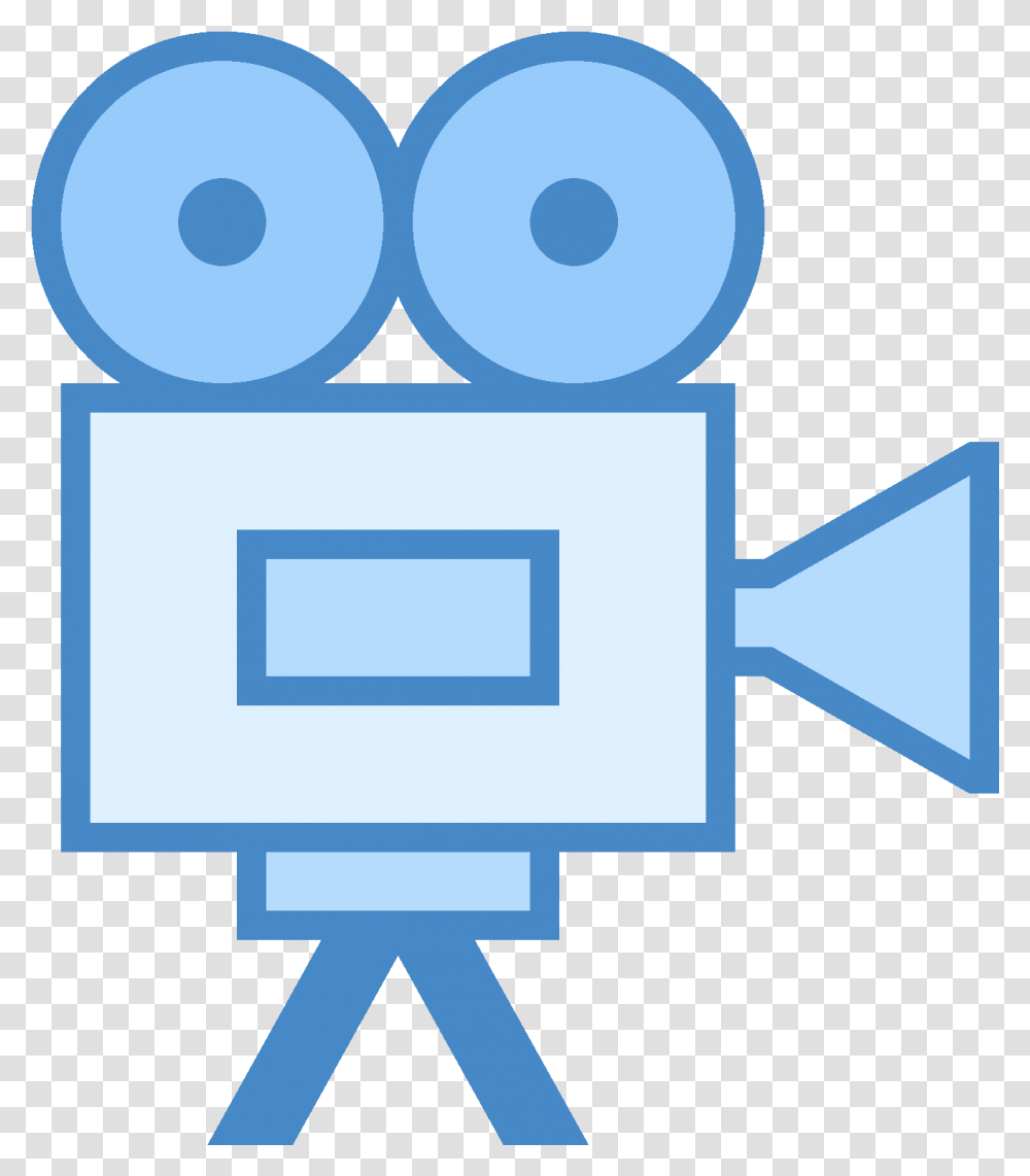 Download Hd Movie Projector Icon Video Icon Blue Movie Camera Blue Icon, Paper, Text, Word Transparent Png