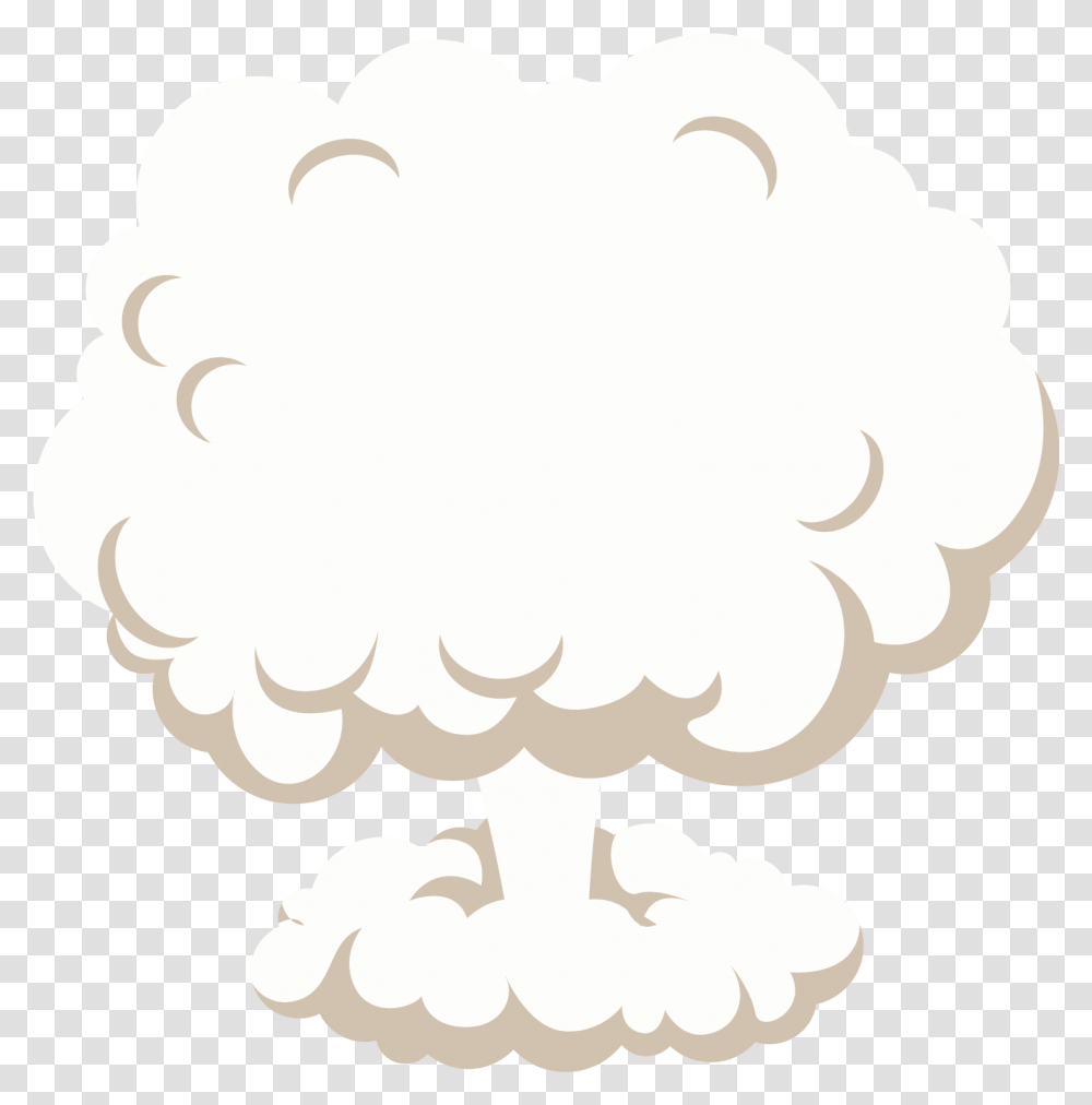 Download Hd Mushroom Cloud Clip Art Vector Explosion Clouds, Plant, Birthday Cake, Dessert, Food Transparent Png