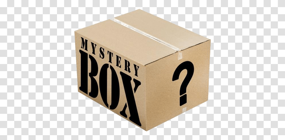 Download Hd Mystery Box Mystery Box Background, Cardboard, Carton, Package Delivery, Text Transparent Png
