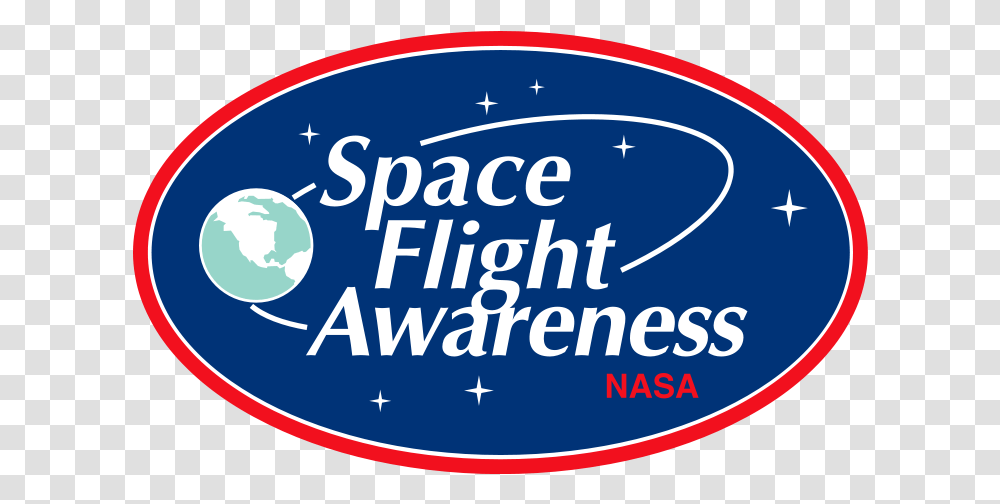 Download Hd Nasa Logo Wallpaper Gallery Space Flight Awareness, Label, Text, Sticker, Symbol Transparent Png