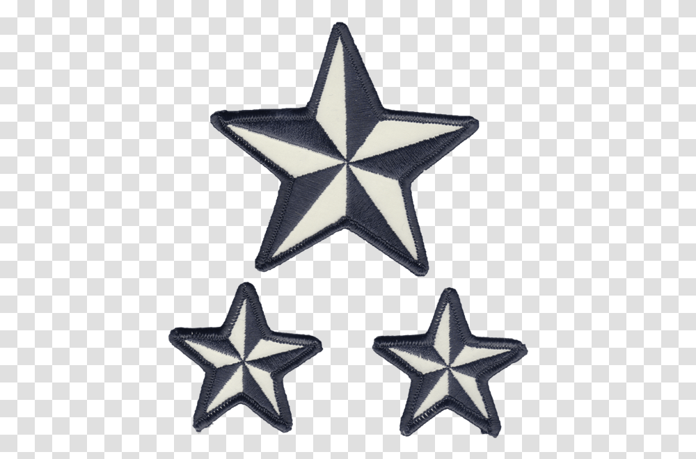 Download Hd Nautical Stars Reflective Embroidered Patch De La Salle Philippines Logo, Star Symbol, Rug, Brick Transparent Png