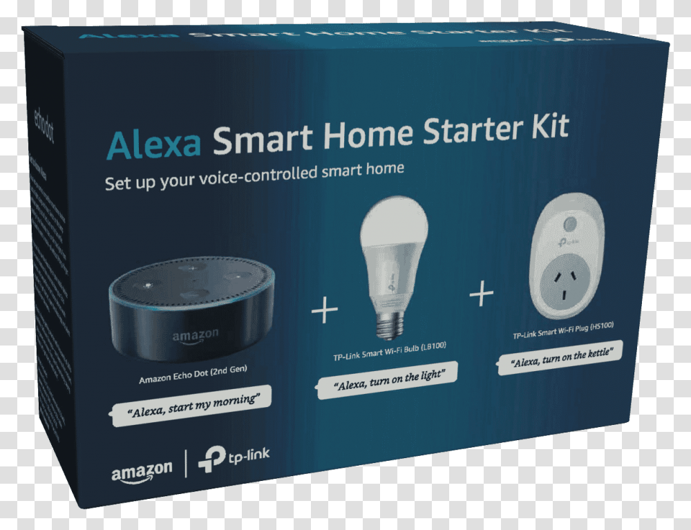 Download Hd New Amazon B07456nhz6 Starter Alexa Smart Home Amazon Alexa Smart Home, Light, Lightbulb, LED Transparent Png