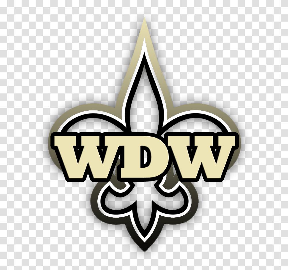 Download Hd New Orleans Saints Logo New Orleans Saints, Symbol, Trademark, Text, Emblem Transparent Png
