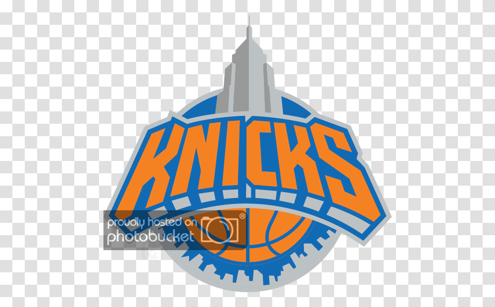 Download Hd New York Knicks Logo New York Knicks, Symbol, Text, Building, Lighting Transparent Png