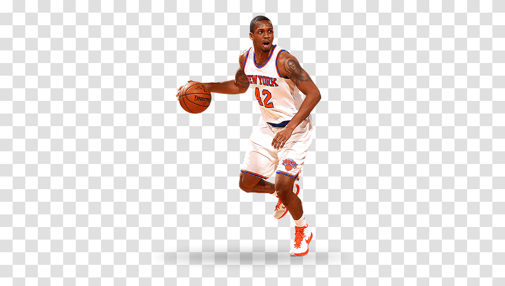 Download Hd New York Knicks Stats Leaders Signed Lance Dribble Basketball, Person, Human, People, Team Sport Transparent Png