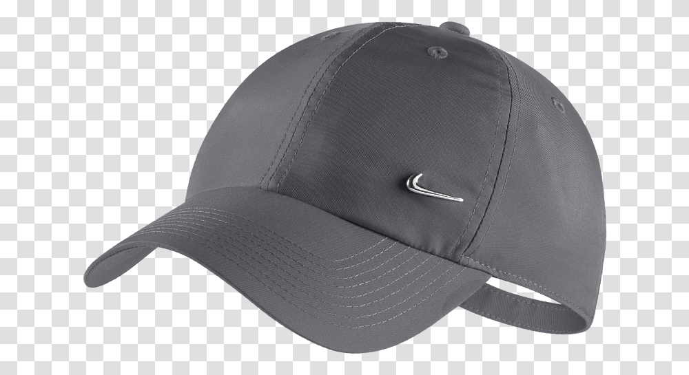 Download Hd Nike Swoosh Swoosh Image Baseball Cap, Clothing, Apparel, Hat Transparent Png