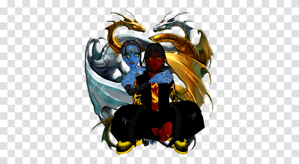 Download Hd Nubian King And Queen Dragons Dragons, Person, Graphics, Art, Clothing Transparent Png