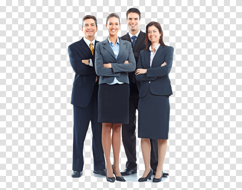 Download Hd Office Staff Office People, Clothing, Tie, Suit, Overcoat Transparent Png