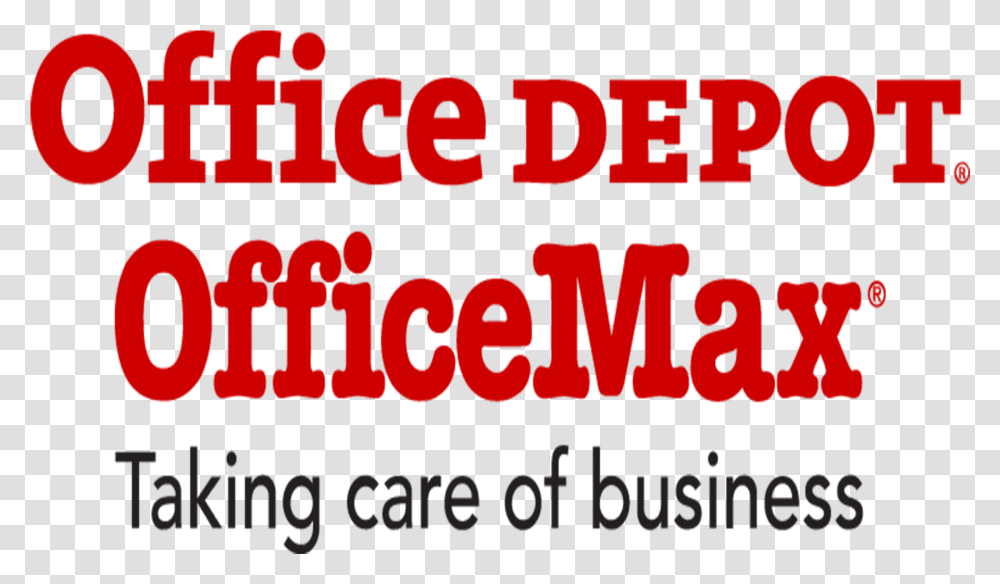 Download Hd Officemax Office Depot Logo Office Depot Officemax Logo, Text, Alphabet, Word, Number Transparent Png