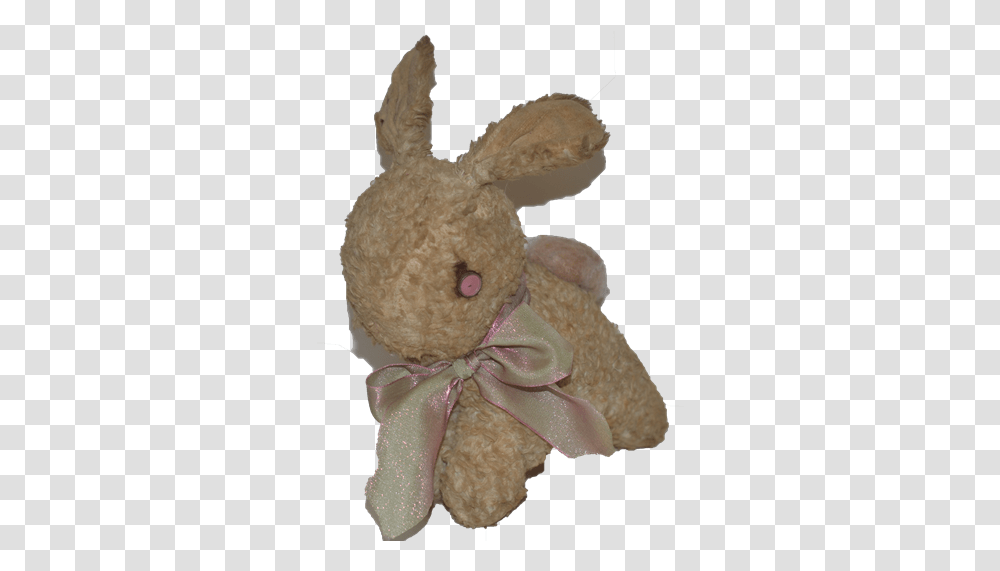 Download Hd Old Bunny Rabbit Stuffed Animal Doll Friend Old Bunny Stuffed Animal, Plush, Toy, Teddy Bear, Snowman Transparent Png