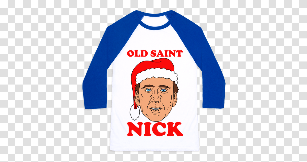 Download Hd Old Saint Nick Baseball Tee Harry Potter Liberals For Gay Space Socialism, Sleeve, Clothing, Apparel, Long Sleeve Transparent Png