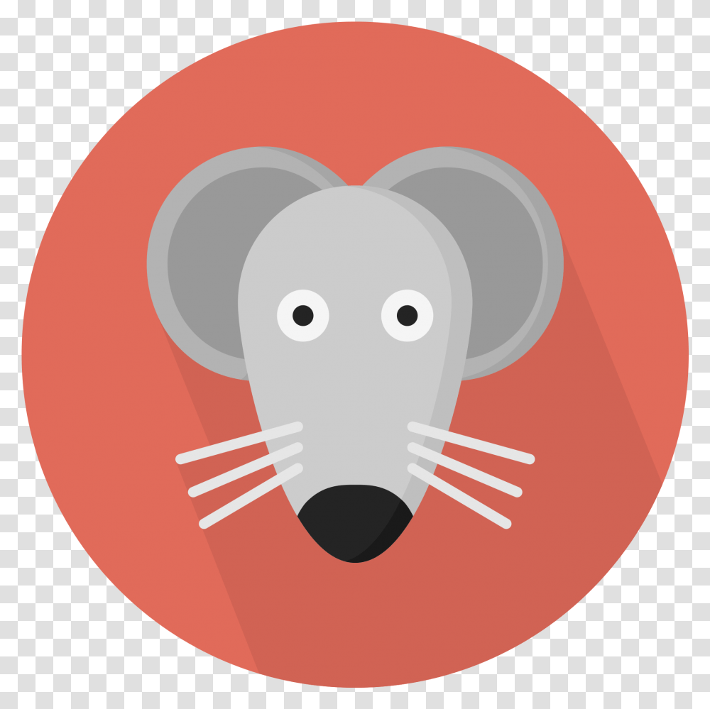 Download Hd Open Flat Icon Mouse Image Flat Animal Icon Hd, Mammal, Wildlife, Polar Bear, Snout Transparent Png