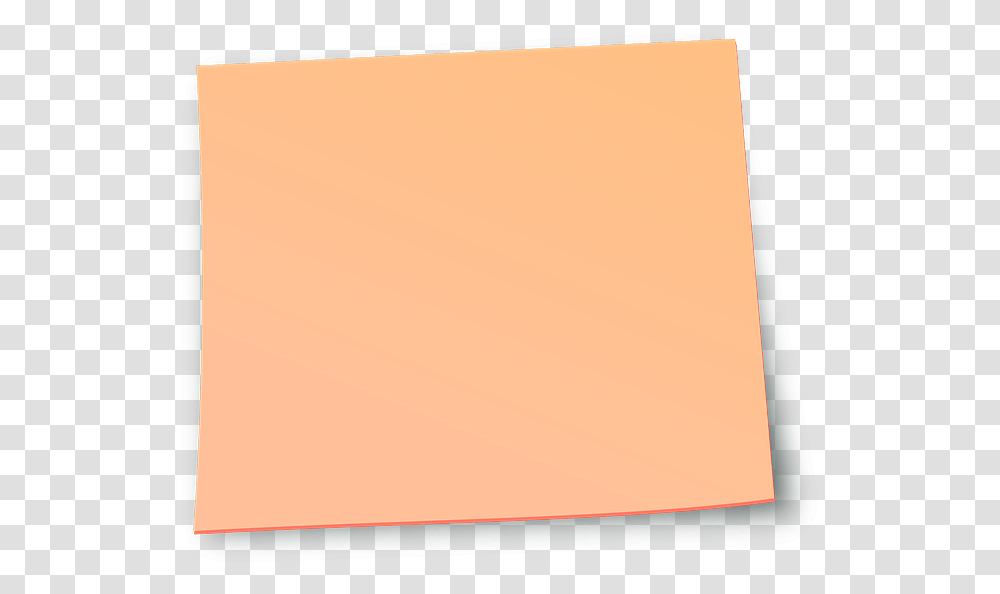 Download Hd Orange Post It Construction Paper, Screen, Electronics, Laptop, Computer Transparent Png