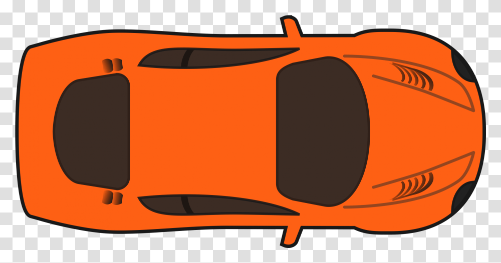 Download Hd Orange Racing Car Car Clipart Top View Top View Car Clipart, Wasp, Bee, Insect, Invertebrate Transparent Png