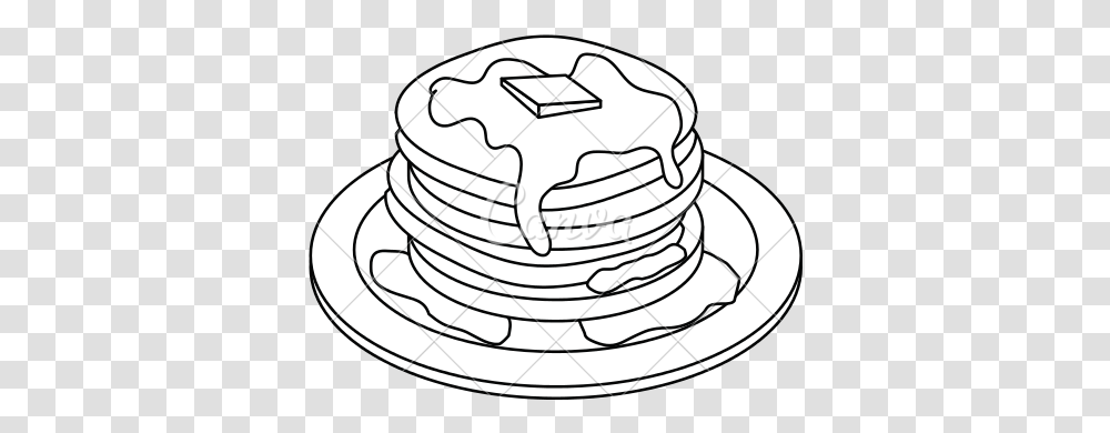 Download Hd Pancakes Drawing Line Art, Clothing, Apparel, Hat, Sun Hat Transparent Png