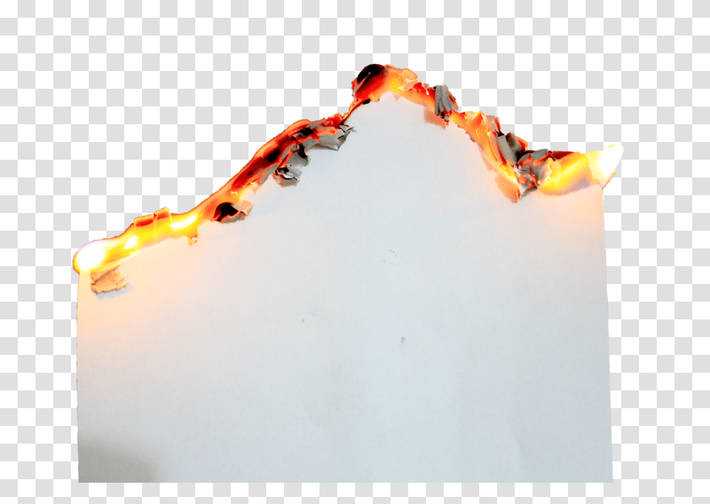 Download Hd Paper Burnt Fire Fire Paper Burn, Nature, Outdoors, Mountain, Ice Transparent Png