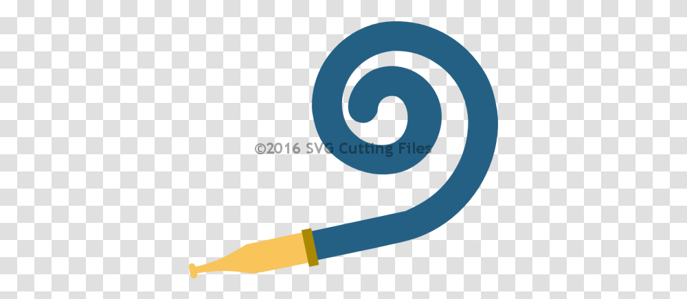 Download Hd Party Blower Extended Horizontal, Spiral, Coil, Pencil Transparent Png
