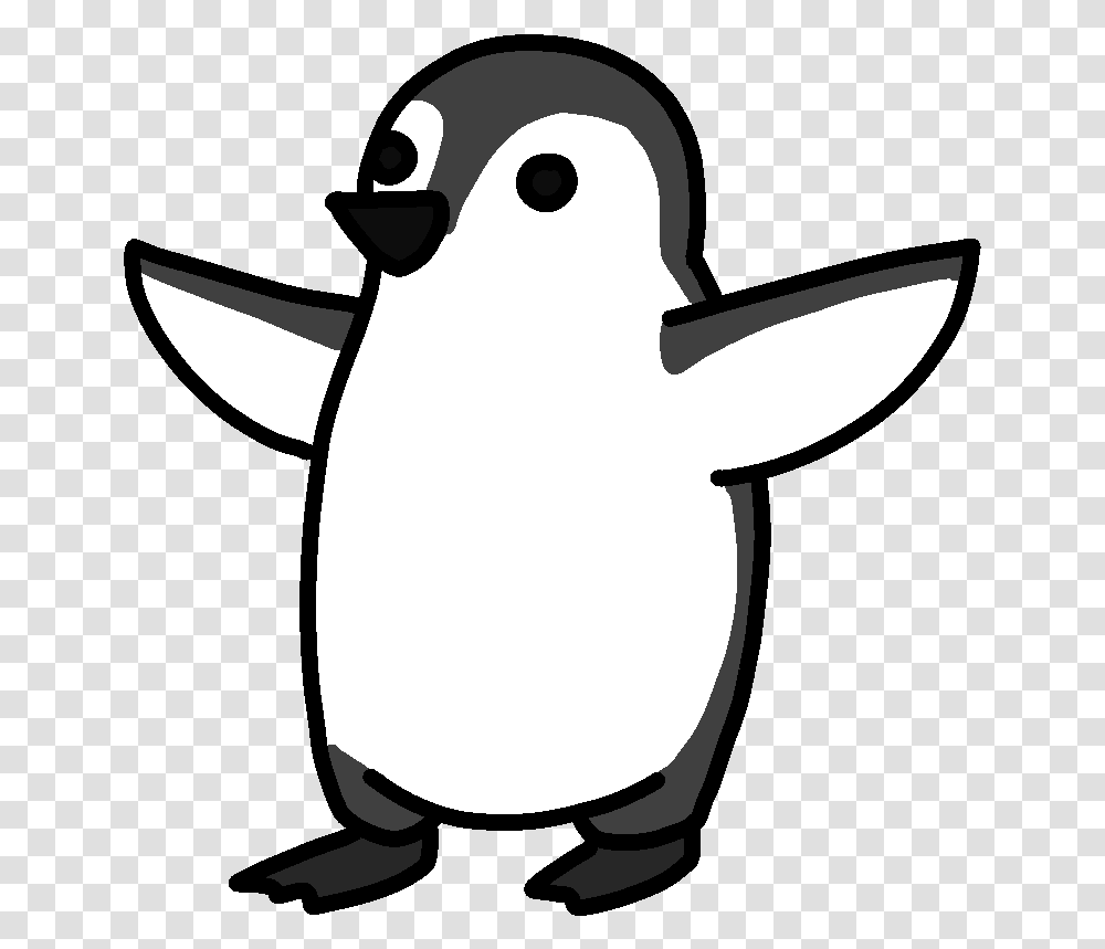 Download Hd Penguin Penguin Cartoon No Background Cute Homemade Penguin Birthday Card, Axe, Tool, Animal, Bird Transparent Png