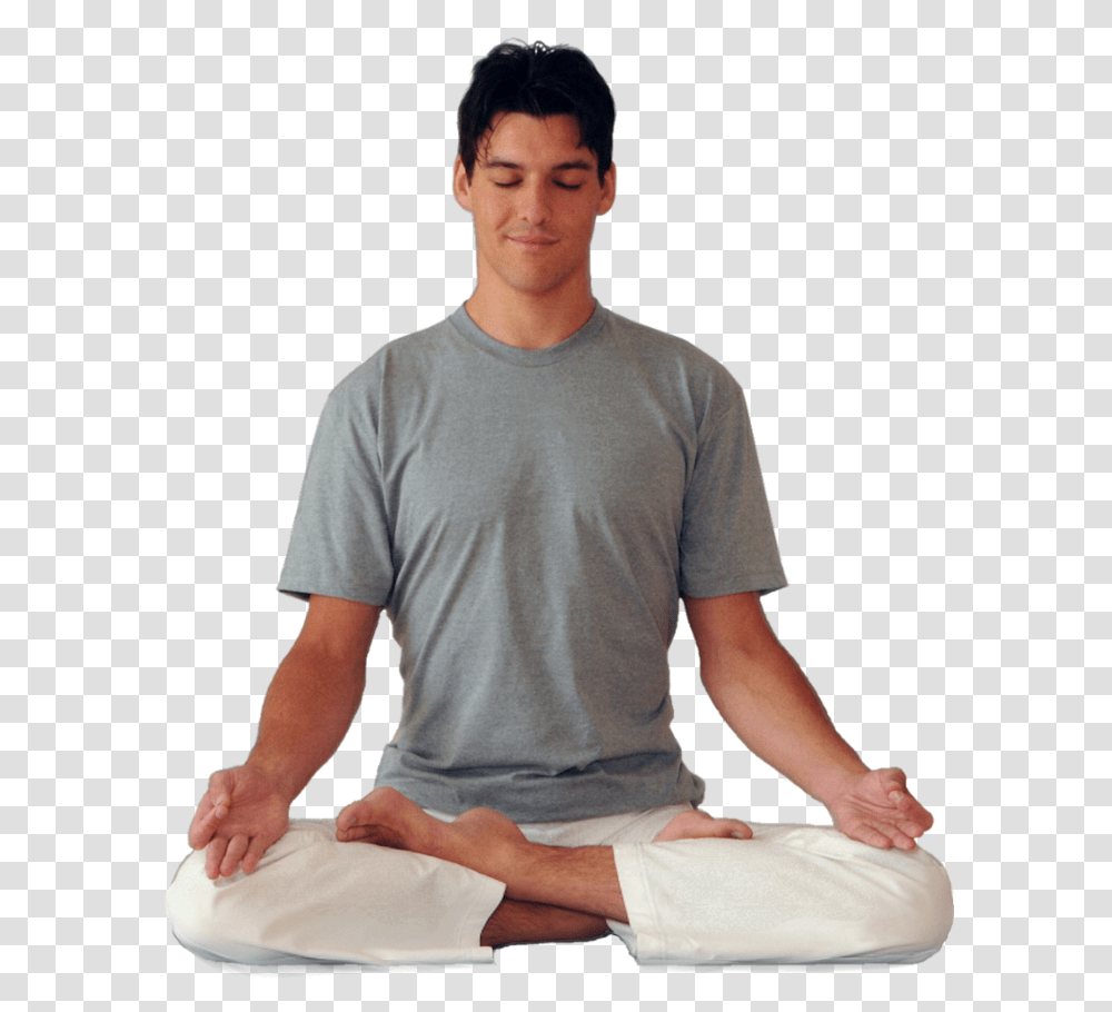 Download Hd People Doing Yoga Indian Meditation People Meditating, Person, Human, Working Out, Sport Transparent Png