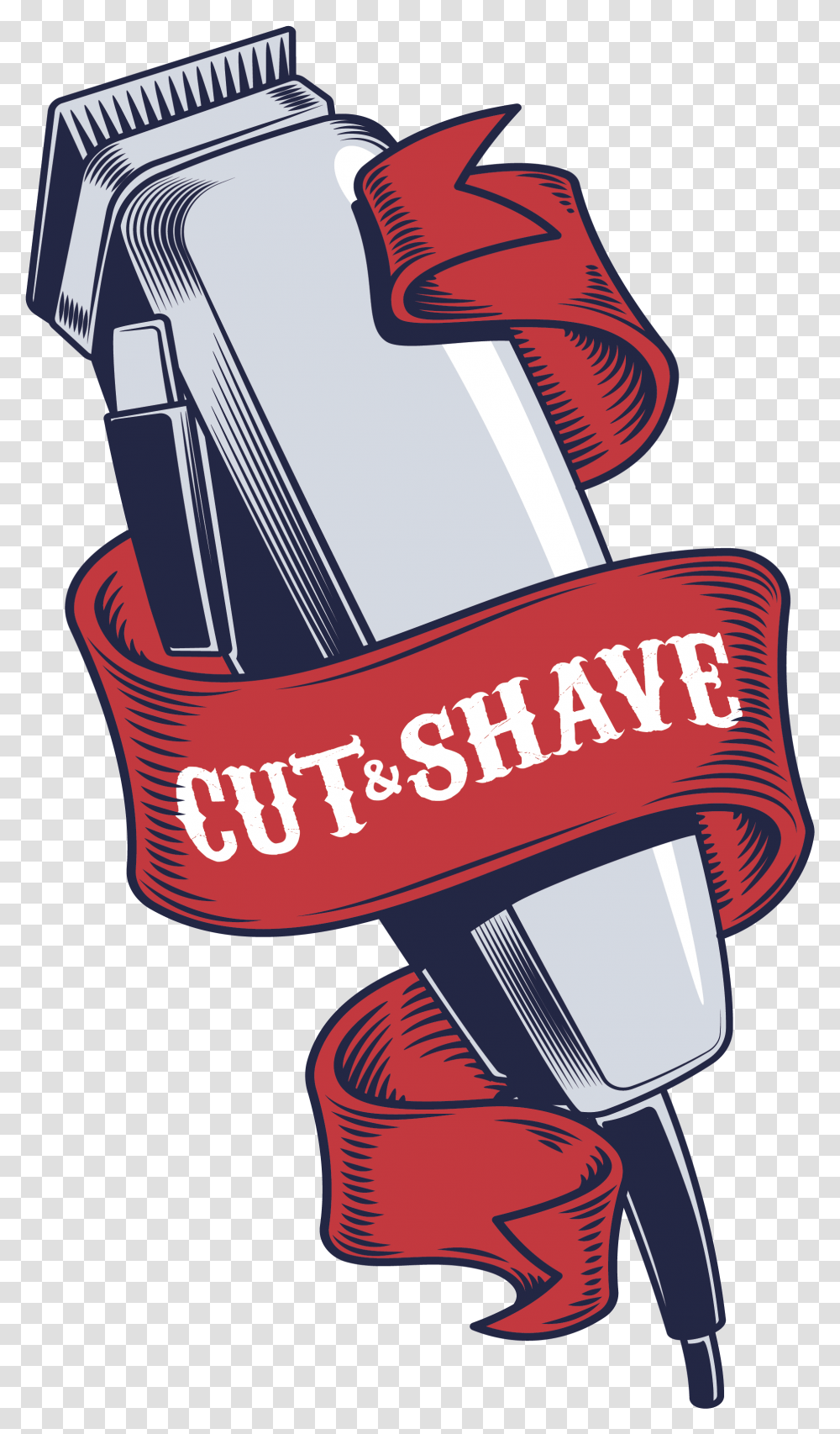 Download Hd Picture Hair Clipper Shaving Barber Shop Logo, Advertisement, Symbol, Poster, Graphics Transparent Png