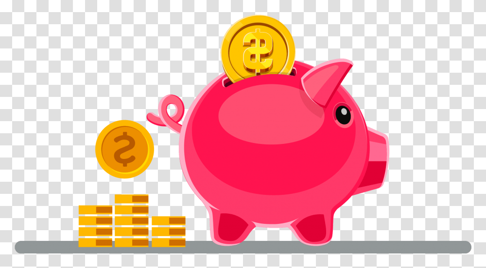 Download Hd Piggy Bank Piggy Bank Clipart Background Transparent Png