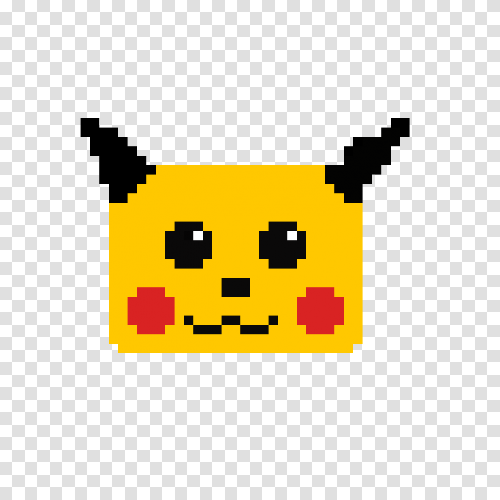 Download Hd Pikachu's Face Art Anime Gif Demon Horns Pixel Art, First Aid, Pac Man Transparent Png