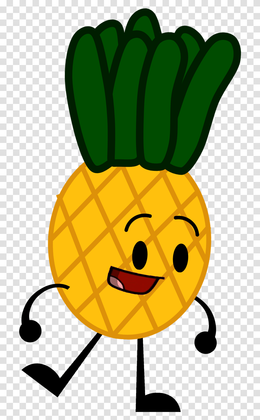 Download Hd Pineapple Clipart Object Bfdi Pineapple Yellow Objects Clip Art, Plant, Vegetable, Food, Produce Transparent Png