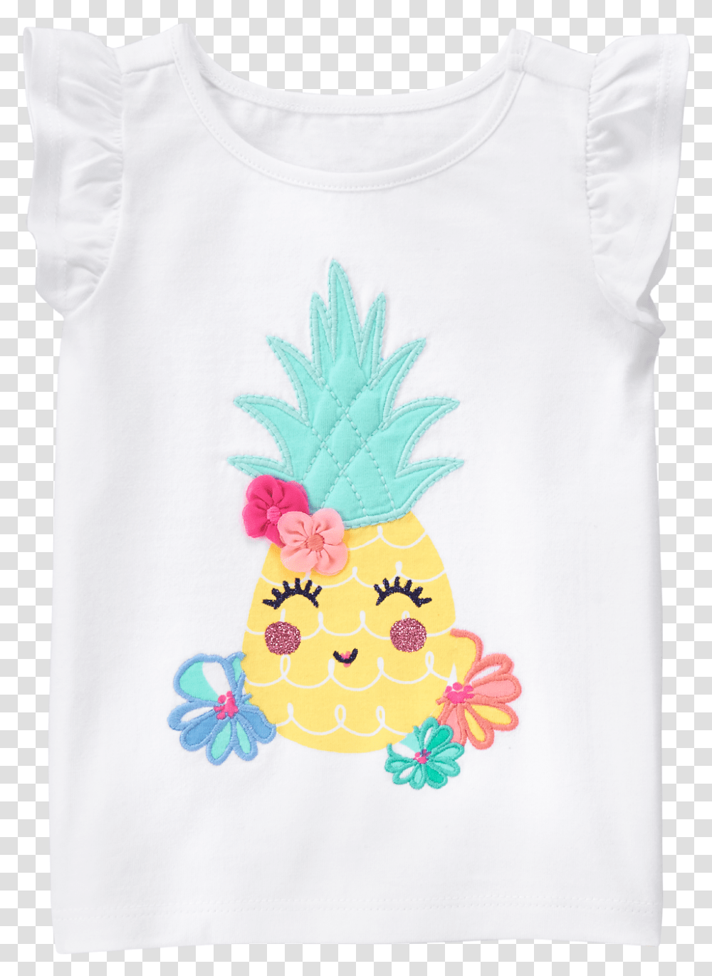 Download Hd Pineapple Tee Pineapple Image Pineapple, Clothing, Apparel, Pillow, Cushion Transparent Png