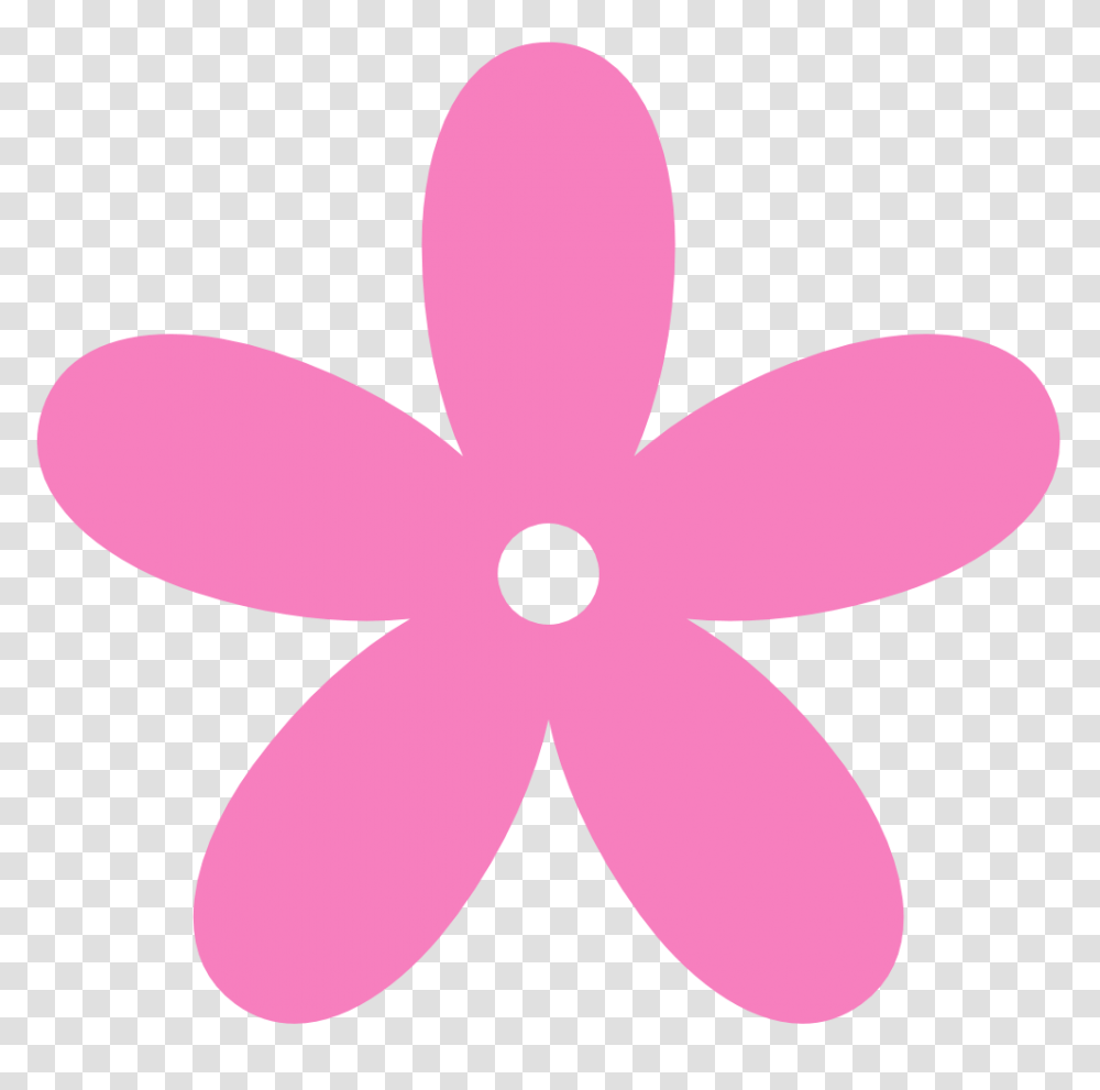 Download Hd Pink Butterfly Clipart Light Blue Flower Clipart, Ornament, Pattern, Petal, Plant Transparent Png
