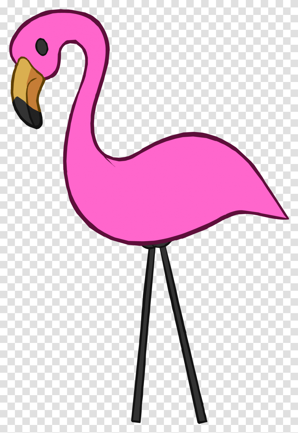 Download Hd Pink Flamingo Icon Pink Flamingo Icon, Lamp, Animal, Bird, Beak Transparent Png