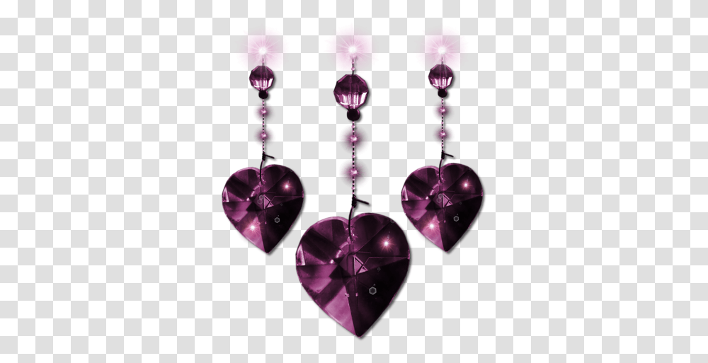 Download Hd Pink Heart Jewels Earrings, Accessories, Accessory, Jewelry, Ornament Transparent Png