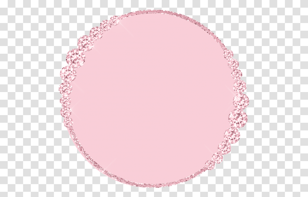 Download Hd Pink Round Frame Border Circle Frame Pink, Cosmetics, Bracelet, Jewelry, Accessories Transparent Png
