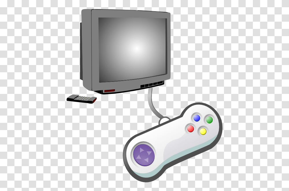 Download Hd Play Videogames Clip Art Tv And Video Videogames Clipart, Monitor, Screen, Electronics, Display Transparent Png