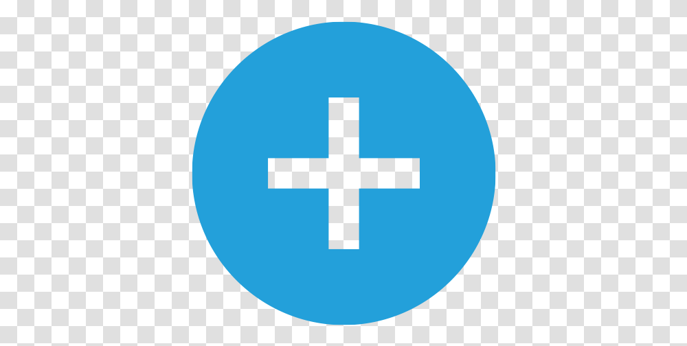 Download Hd Plus Linkedin Icon Blue Image Linkedin Logo Circle Svg, First Aid, Cross, Symbol, Shop Transparent Png