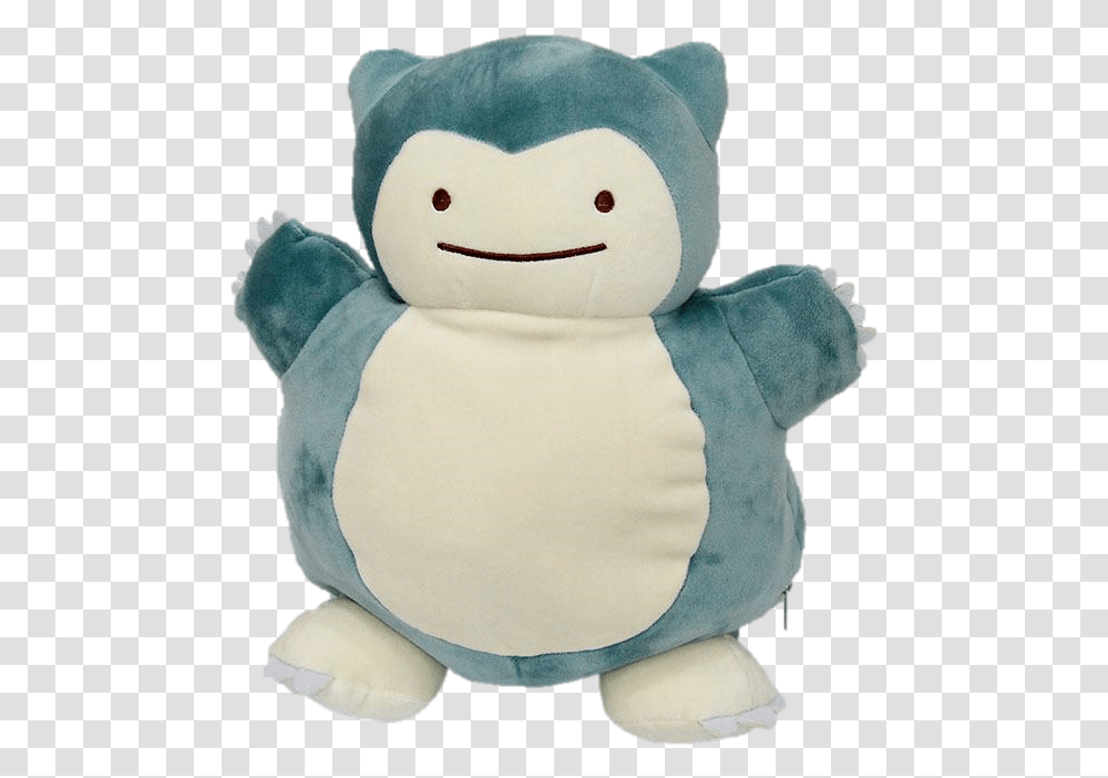 Download Hd Pokemon Ditto As Snorlax Reversible Plush Snorlax Ditto Plush, Toy, Snowman, Winter, Outdoors Transparent Png