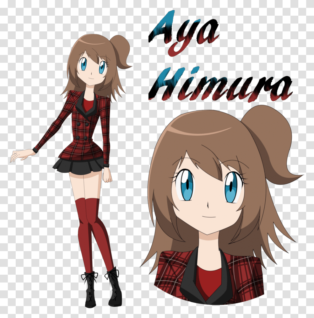 Download Hd Pokemon Trainer Oc Aya Female Pokemon Trainer Oc, Person, Human, Toy, Doll Transparent Png