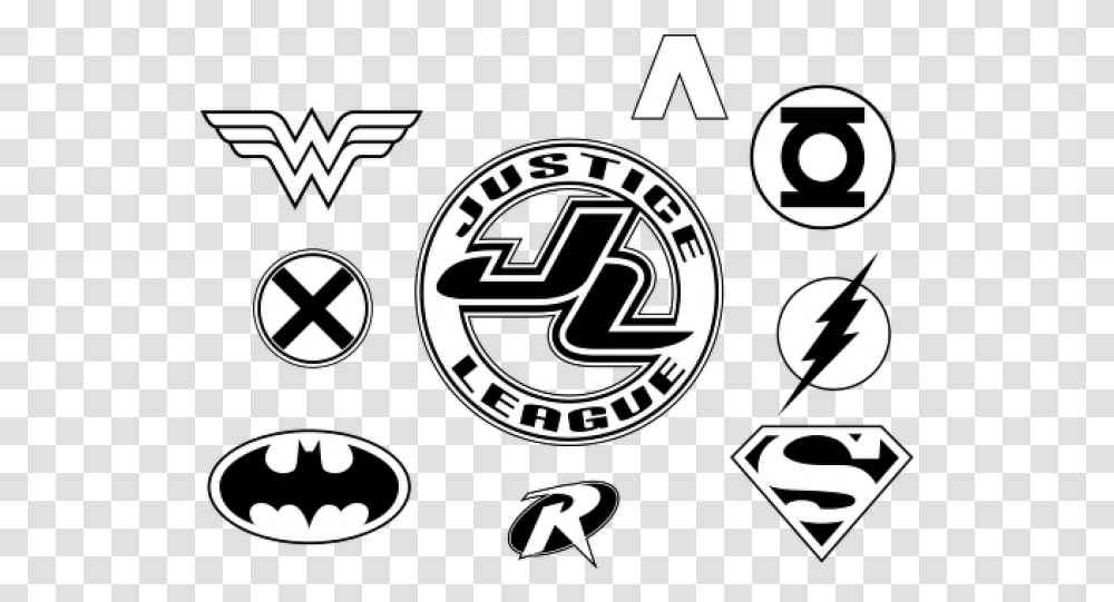 Download Hd Premier League Clipart Logo Justice League Justice League Logo Circle, Symbol, Trademark, Emblem, Text Transparent Png