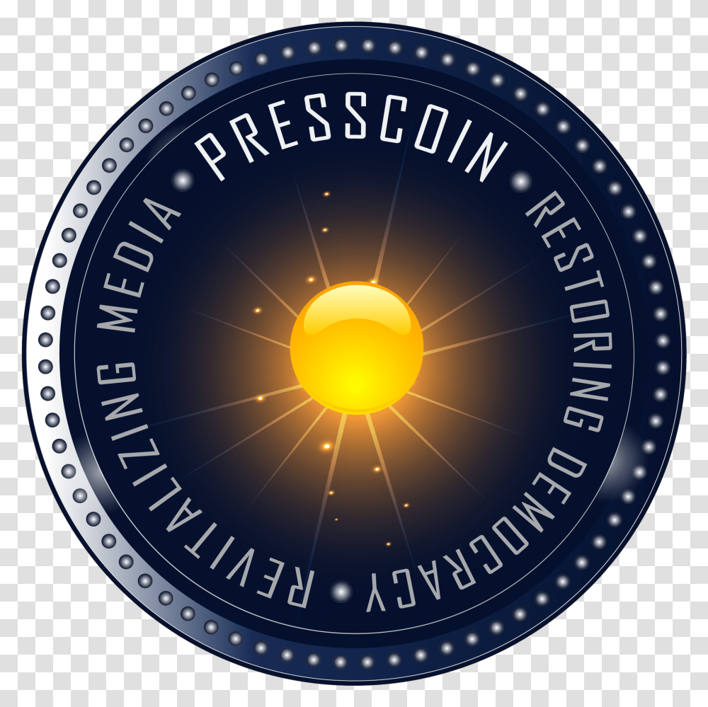 Download Hd Presscoin Is A Cryptocurrency For Investigative Circle, Vegetation, Plant, Symbol, Flare Transparent Png