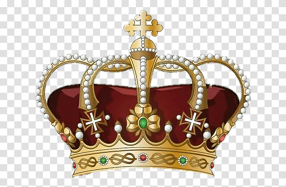 Download Hd Princess Crown Gold Absolute Monarchy Symbol That Represents Thomas Hobbes, Accessories, Accessory, Jewelry, Cross Transparent Png