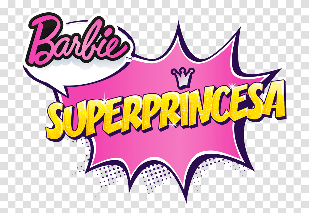 Download Hd Princess Logo Barbie Princess Power Logo, Symbol, Batman Logo, Poster, Advertisement Transparent Png