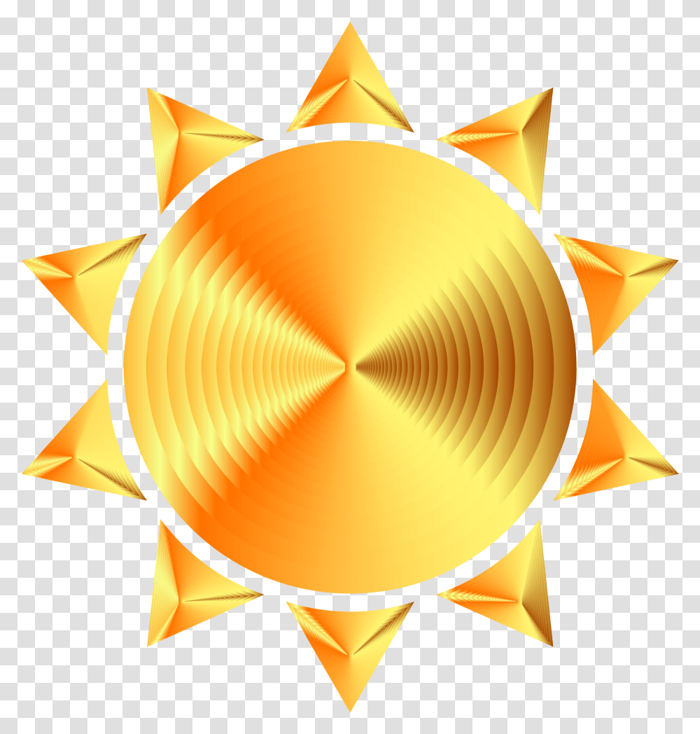 Download Hd Prismatic Sun Icon Gold Sun, Lamp, Trophy, Sunlight, Gold Medal Transparent Png