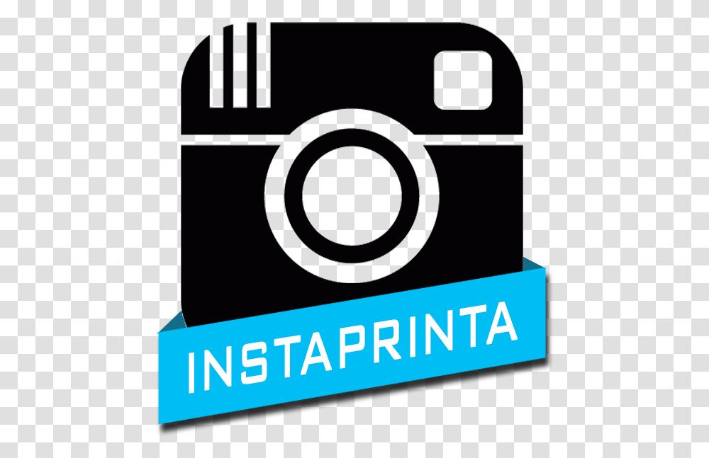 Download Hd Product Icon Instaprinta Black Purple Instagram, Camera, Electronics, Digital Camera Transparent Png