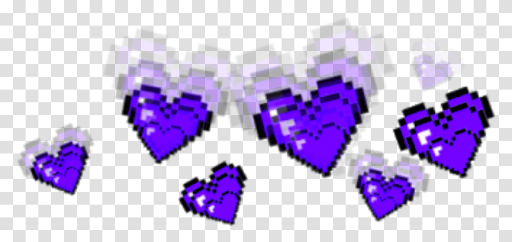 Download Hd Purple Crown Crowns Tumblr Aesthetic Hearts Aesthetic Stickers, Text, Triangle, Label, Graphics Transparent Png