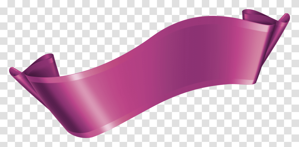 Download Hd Purple Ribbon Vector Purple Ribbon Vector, Rubber Eraser, Tape, Cylinder, Cushion Transparent Png