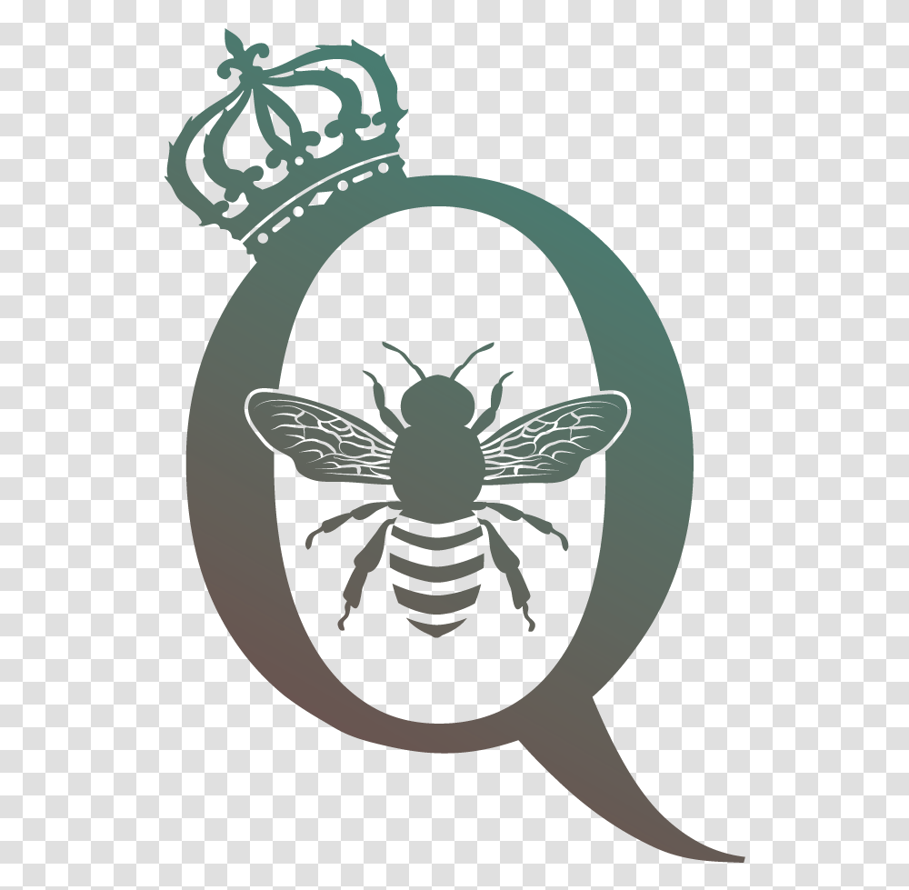Download Hd Queen Bee Honigbiene Grafik, Animal, Invertebrate, Insect, Wasp Transparent Png