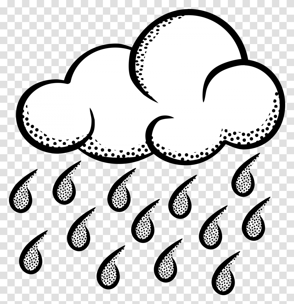 Download Hd Rain Cloud Clipart Image A Raincloud And Snow Cloud Clipart Black And White, Stencil, Text, Label, Baseball Cap Transparent Png