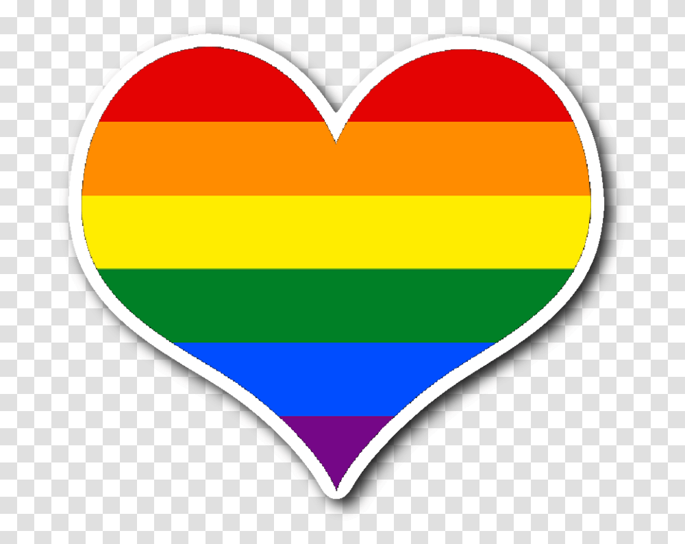 Download Hd Rainbow Heart Sticker Image Heart Transparent Png